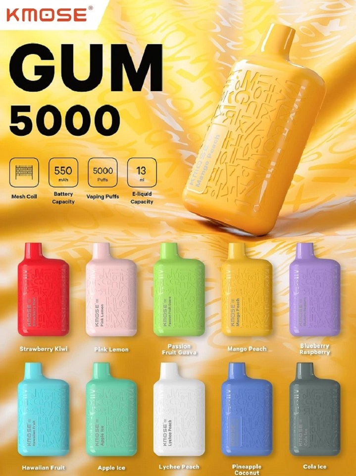 Kmose-Gum-5000-Puffs-10-Flavors